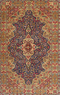 Machine Washable Traditional Brown Red Rug, wshtr2827