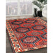 Machine Washable Traditional Dark Almond Brown Rug in a Family Room, wshtr2828