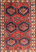 Machine Washable Traditional Dark Almond Brown Rug, wshtr2828