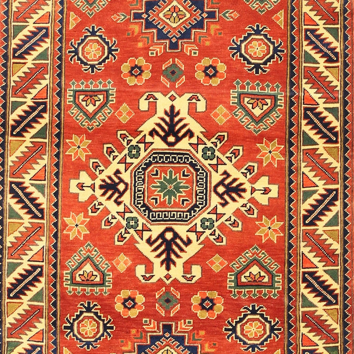 Traditional Gold Geometric Rug, tr282