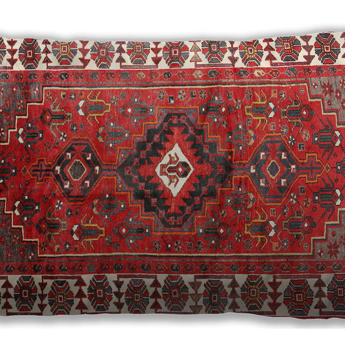 Traditional Classic Rectangular Red Lumbar Throw Pillow, 13 inch by 19 inch, lbtr2830