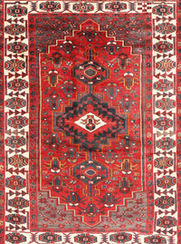 Machine Washable Traditional Red Rug, wshtr2830