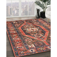 Traditional Orange Salmon Pink Persian Rug, tr2833