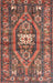 Machine Washable Traditional Orange Salmon Pink Rug, wshtr2833