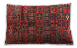 Traditional Classic Rectangular Sienna Brown Lumbar Throw Pillow, 13 inch by 19 inch, lbtr2834