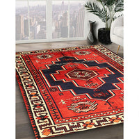 Traditional Dark Gold Brown Persian Rug, tr2835