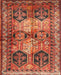 Traditional Orange Persian Rug, tr2836