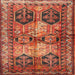 Square Traditional Orange Persian Rug, tr2836