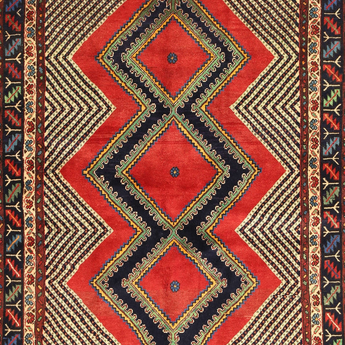 Machine Washable Traditional Dark Gold Brown Rug, wshtr2837