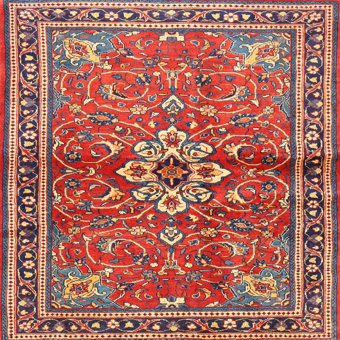 Square Traditional Camel Brown Persian Rug, tr2838