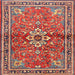 Square Traditional Camel Brown Persian Rug, tr2838