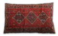 Traditional Classic Rectangular Red Lumbar Throw Pillow, 13 inch by 19 inch, lbtr2839