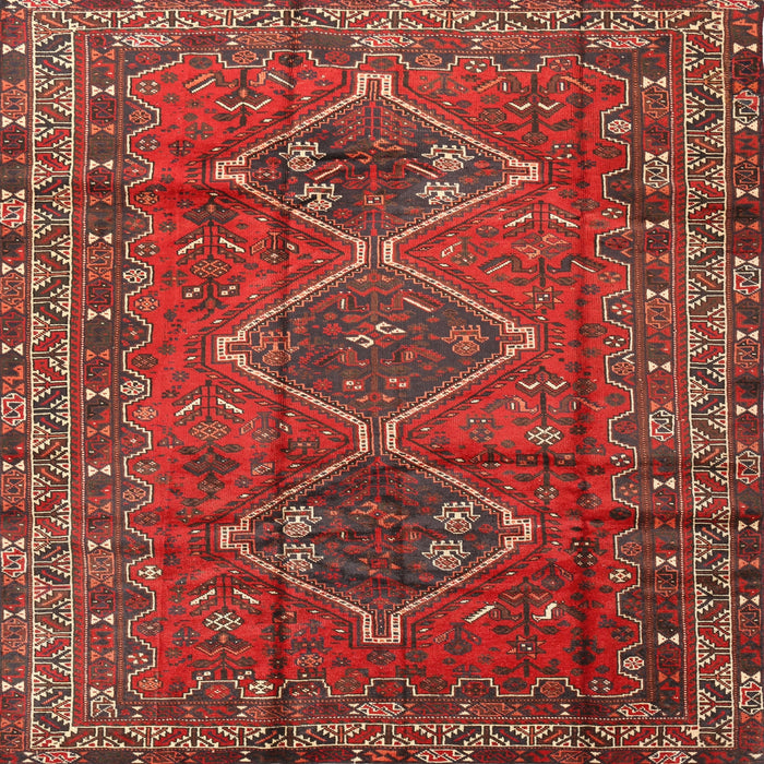 Square Traditional Red Persian Rug, tr2839