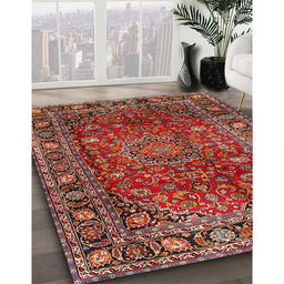 Traditional Red Persian Rug in Family Room, tr2840