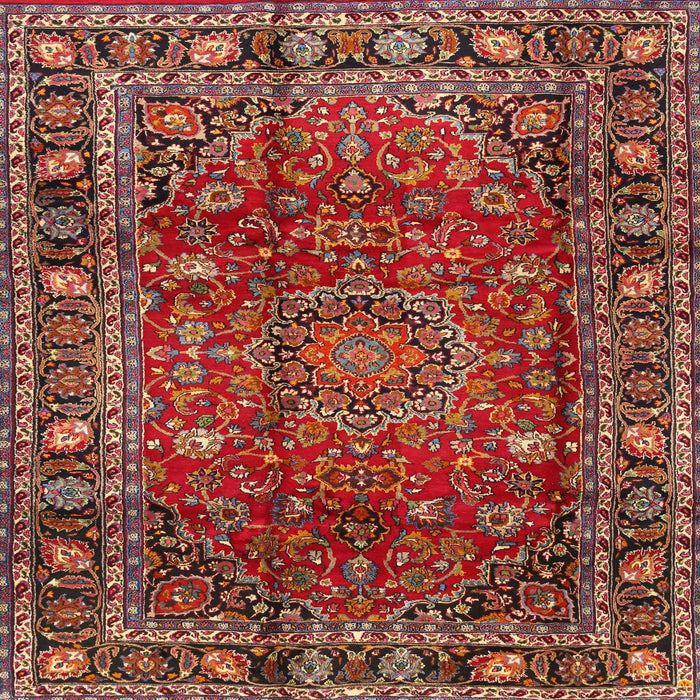 Square Traditional Red Persian Rug, tr2840