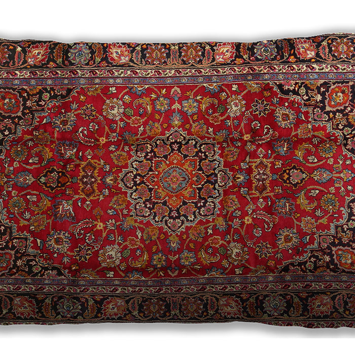 Traditional Classic Rectangular Tomato Red Lumbar Throw Pillow, 13 inch by 19 inch, lbtr2840