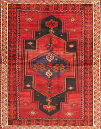 Machine Washable Traditional Red Rug, wshtr2842