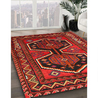 Traditional Chestnut Brown Persian Rug, tr2844