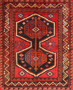 Machine Washable Traditional Chestnut Brown Rug, wshtr2844