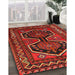 Machine Washable Traditional Chestnut Brown Rug in a Family Room, wshtr2844