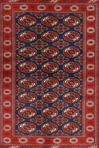 Machine Washable Traditional Tomato Red Rug, wshtr2847