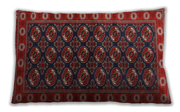 Traditional Classic Rectangular Tomato Red Lumbar Throw Pillow, 13 inch by 19 inch, lbtr2847