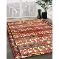 Traditional Sand Brown Southwestern Rug, tr2849