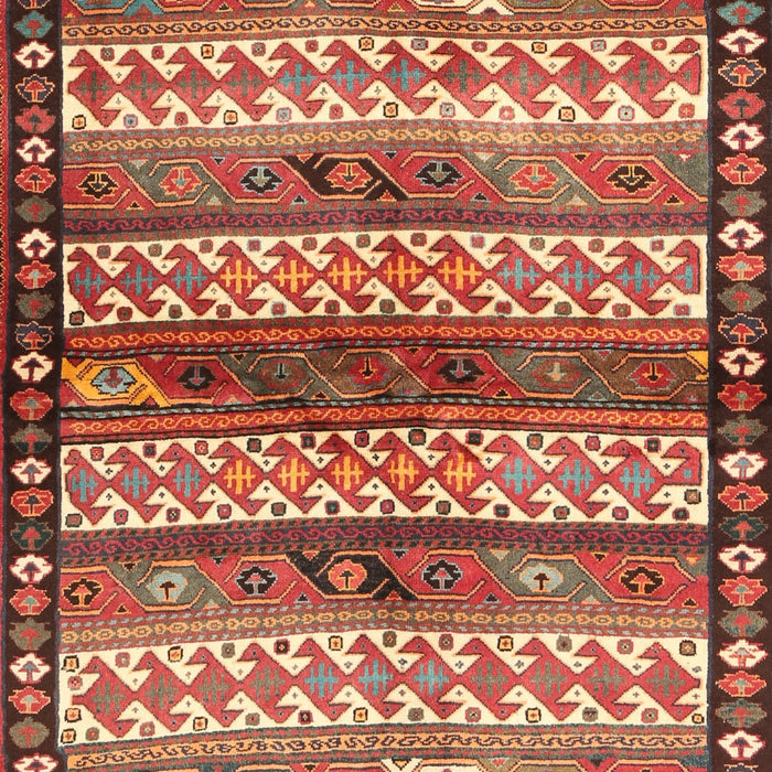 Traditional Sand Brown Southwestern Rug, tr2849