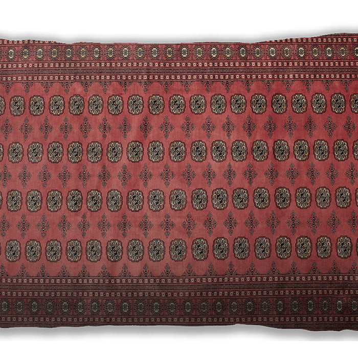Traditional Classic Rectangular Copper Red Pink Lumbar Throw Pillow, 13 inch by 19 inch, lbtr284