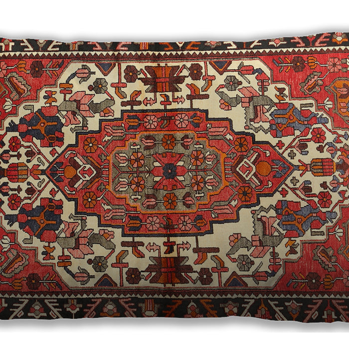Traditional Classic Rectangular Tomato Red Lumbar Throw Pillow, 13 inch by 19 inch, lbtr2851