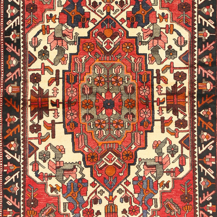 Machine Washable Traditional Tomato Red Rug, wshtr2851