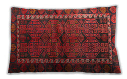 Traditional Classic Rectangular Chestnut Brown Lumbar Throw Pillow, 13 inch by 19 inch, lbtr2852