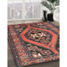 Machine Washable Traditional Dark Almond Brown Rug in a Family Room, wshtr2853