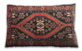 Traditional Classic Rectangular Dark Almond Brown Lumbar Throw Pillow, 13 inch by 19 inch, lbtr2853