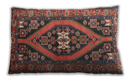 Traditional Classic Rectangular Dark Almond Brown Lumbar Throw Pillow, 13 inch by 19 inch, lbtr2853
