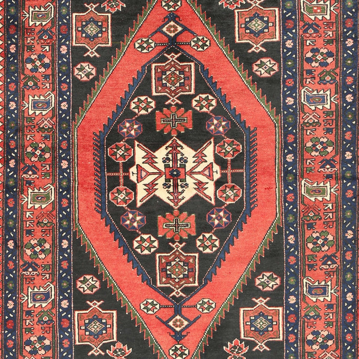 Machine Washable Traditional Dark Almond Brown Rug, wshtr2853