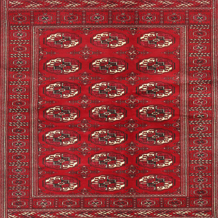 Square Traditional Cherry Red Persian Rug, tr2854