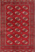 Machine Washable Traditional Cherry Red Rug, wshtr2854