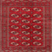 Round Machine Washable Traditional Cherry Red Rug, wshtr2854