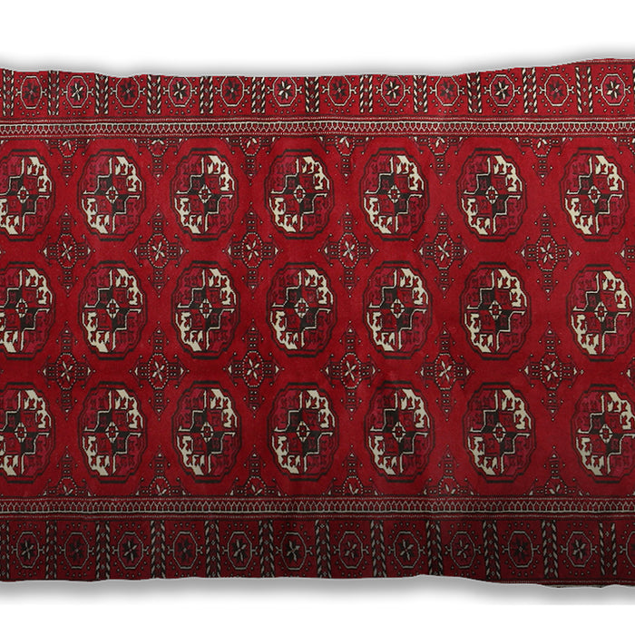 Traditional Classic Rectangular Cherry Red Lumbar Throw Pillow, 13 inch by 19 inch, lbtr2854
