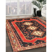 Traditional Saffron Red Persian Rug, tr2856