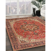 Traditional Sand Brown Persian Rug, tr2858