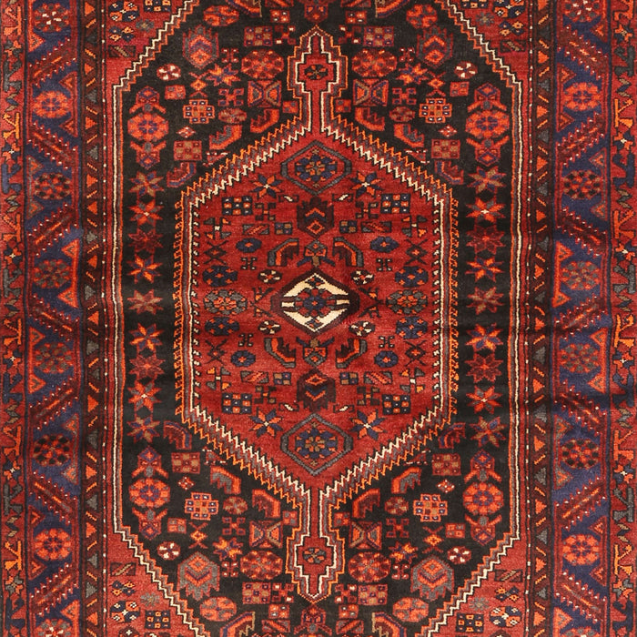 Traditional Chestnut Brown Persian Rug, tr2859