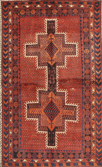 Machine Washable Traditional Red Rug, wshtr2860