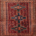 Square Traditional Red Persian Rug, tr2861