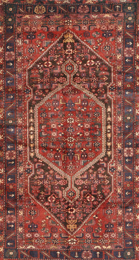 Machine Washable Traditional Rust Pink Rug, wshtr2862