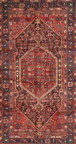 Machine Washable Traditional Rust Pink Rug, wshtr2862