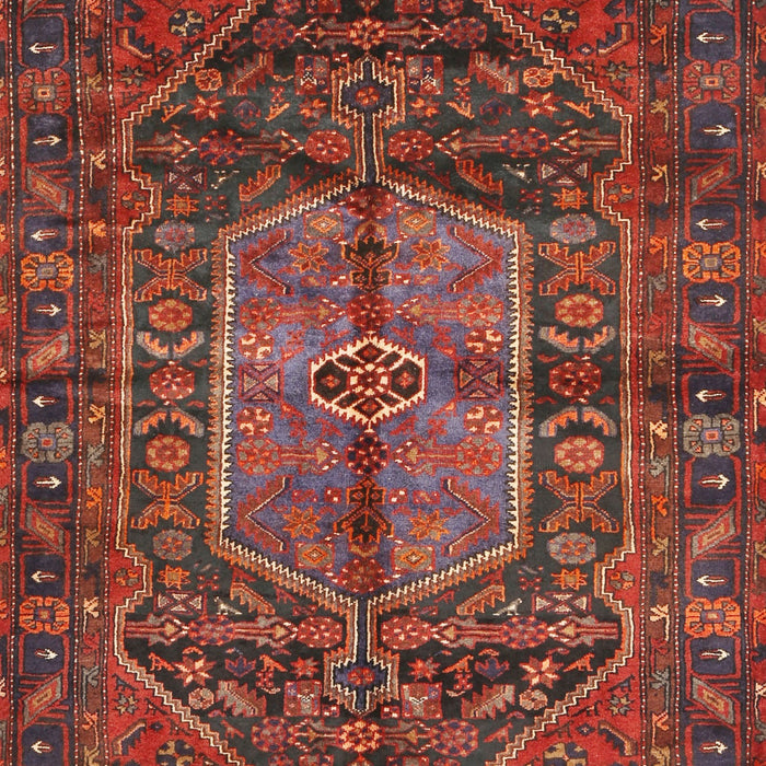 Machine Washable Traditional Sienna Brown Rug, wshtr2863