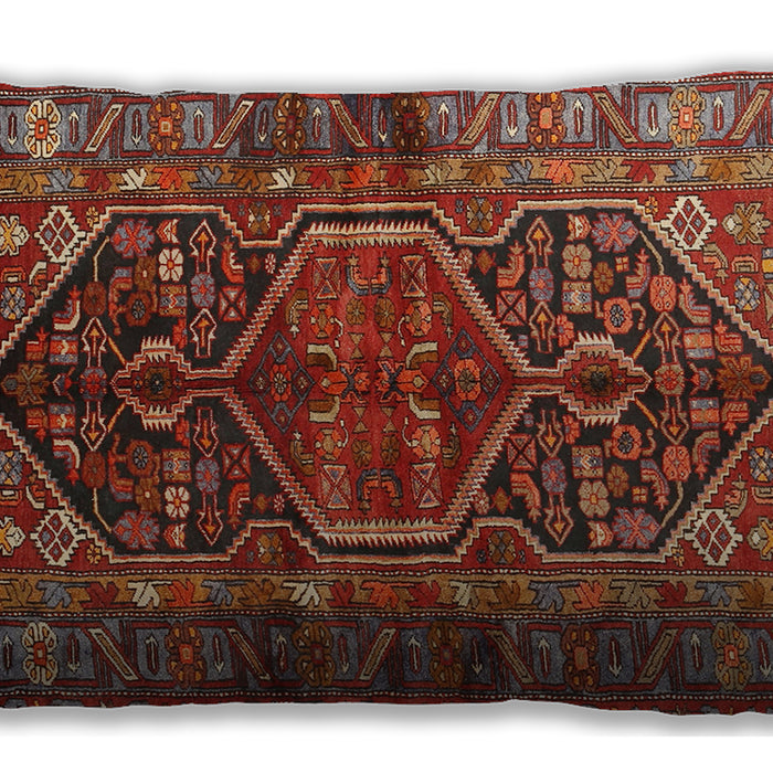 Traditional Classic Rectangular Tomato Red Lumbar Throw Pillow, 13 inch by 19 inch, lbtr2865