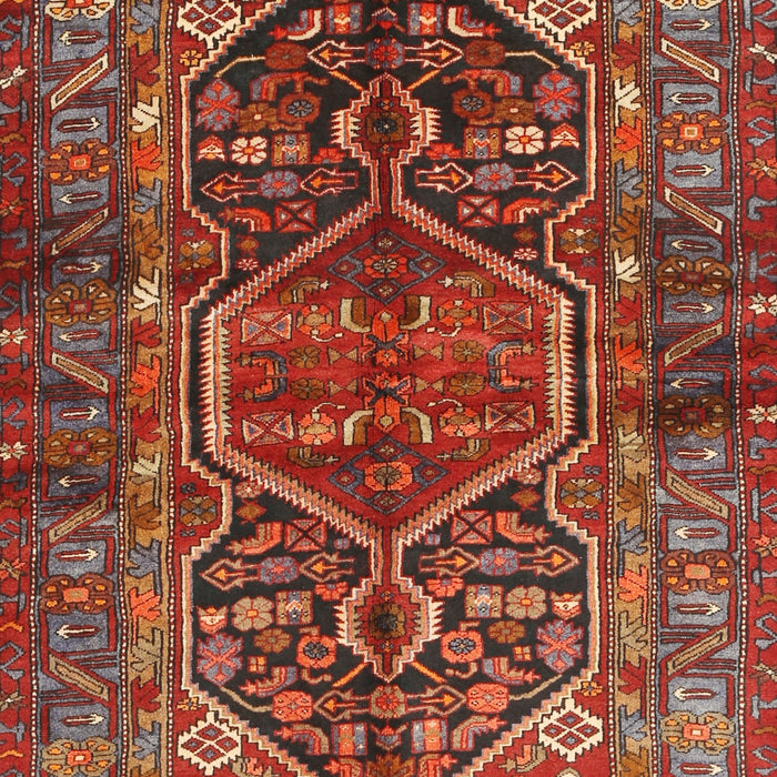 Machine Washable Traditional Tomato Red Rug, wshtr2865